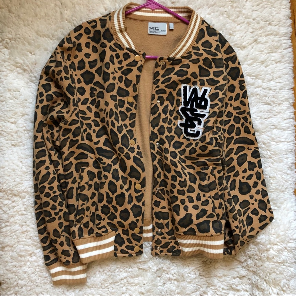 WESC Animal Printed Bomber Jacket